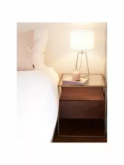 Westwing Collection Tischlampe Karolina in Weiß-Gold, Ø 25 x H 49 cm 12 Westwing Collection Tischlampe Karolina in Weiß-Gold, Ø 25 x H 49 cm -Leuchten Verkaufsladen Tischlampe Karolina in Weiss Gold 4