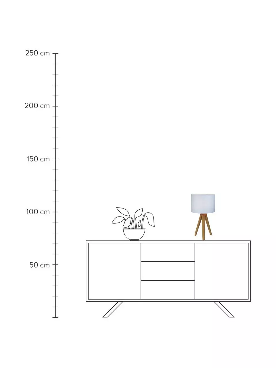 Markslöjd Tischlampe Kullen aus Eichenholz, Ø 23 x H 44 cm 6 Markslöjd Tischlampe Kullen aus Eichenholz, Ø 23 x H 44 cm – Bild 4