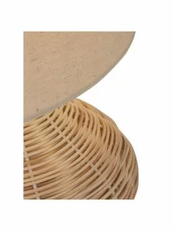 Searchlight Tischlampe Linna aus Rattan, Ø 25 x H 38 cm -Leuchten Verkaufsladen Tischlampe Linna aus Rattan 5