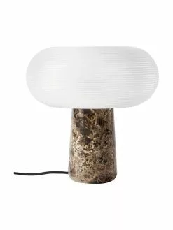 Westwing Collection Tischlampe Mariella mit Marmorfuß, Ø 32 x H 33 cm