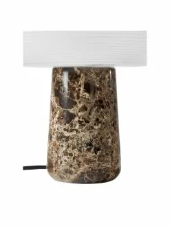 Westwing Collection Tischlampe Mariella mit Marmorfuß, Ø 32 x H 33 cm -Leuchten Verkaufsladen Tischlampe Mariella mit Marmorfuss 5