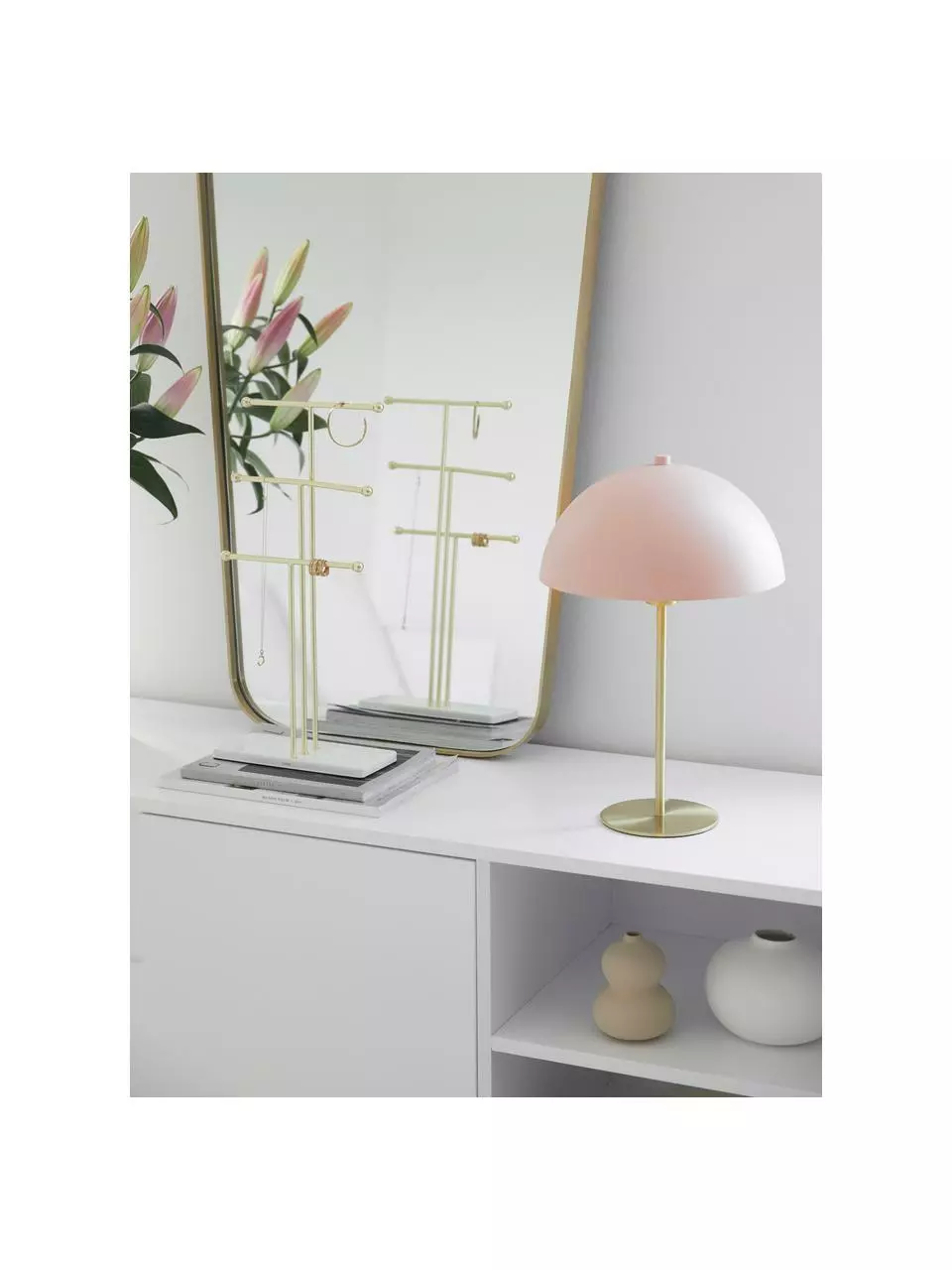 Westwing Collection Tischlampe Matilda in Rosa, Ø 29 x H 45 cm 5 Westwing Collection Tischlampe Matilda in Rosa, Ø 29 x H 45 cm – Bild 3