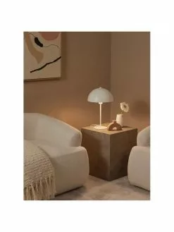 Westwing Collection Tischlampe Matilda in Weiß, Ø 29 x H 45 cm -Leuchten Verkaufsladen Tischlampe Matilda in Weiss 2