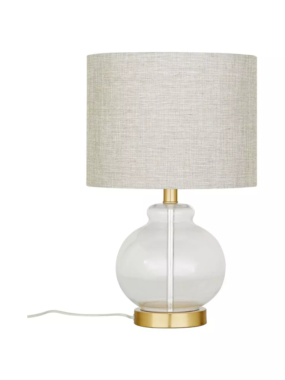 Tischlampe Natty mit Glasfuß, Ø 31 x H 48 cm 3 Tischlampe Natty mit Glasfuß, Ø 31 x H 48 cm