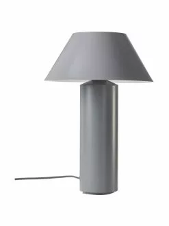 Westwing Collection Tischlampe Niko in Grau, Ø 35 x H 55 cm