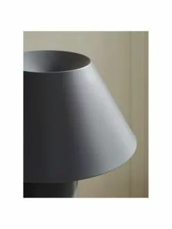 Westwing Collection Tischlampe Niko in Grau, Ø 35 x H 55 cm -Leuchten Verkaufsladen Tischlampe Niko in Grau 3