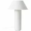 Westwing Collection Tischlampe Niko in Weiß, Ø 35 x H 55 cm -Leuchten Verkaufsladen Tischlampe Niko in Weiss