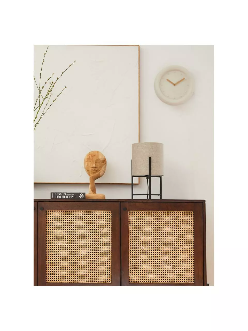 Westwing Collection Tischlampe Piper aus Leinen, Ø 22 x H 38 cm 4 Westwing Collection Tischlampe Piper aus Leinen, Ø 22 x H 38 cm – Bild 2