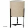 Westwing Collection Tischlampe Piper aus Leinen, Ø 22 x H 38 cm -Leuchten Verkaufsladen Tischlampe Piper aus Leinen