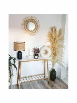 Westwing Collection Tischlampe Vienna aus Wiener Geflecht in Schwarz, Ø 25 x H 39 cm -Leuchten Verkaufsladen Tischlampe Vienna aus Wiener Geflecht in Schwarz 1