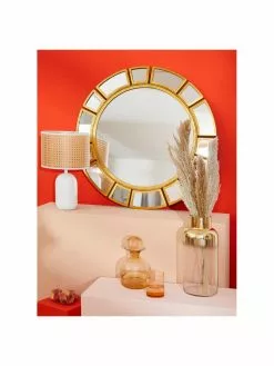 Westwing Collection Tischlampe Vienna aus Wiener Geflecht in Weiß, ∅ 25 x H 40 cm -Leuchten Verkaufsladen Tischlampe Vienna aus Wiener Geflecht in Weiss 3