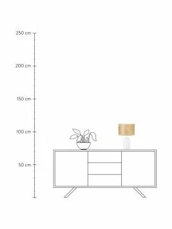 Westwing Collection Tischlampe Vienna aus Wiener Geflecht in Weiß, ∅ 25 x H 40 cm -Leuchten Verkaufsladen Tischlampe Vienna aus Wiener Geflecht in Weiss 4