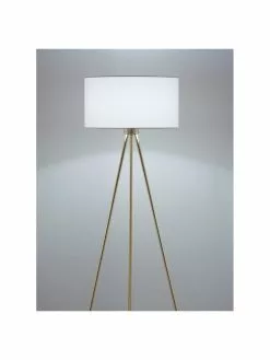 Westwing Collection Tripod Stehlampe Cella mit Stoffschirm, Ø 48 x H 158 cm -Leuchten Verkaufsladen Tripod Stehlampe Cella mit Stoffschirm 11
