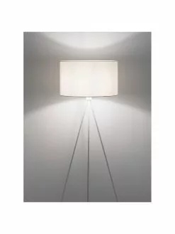 Westwing Collection Tripod Stehlampe Cella mit Stoffschirm, Ø 48 x H 158 cm -Leuchten Verkaufsladen Tripod Stehlampe Cella mit Stoffschirm 40
