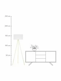 Westwing Collection Tripod Stehlampe Cella mit Stoffschirm, Ø 48 x H 158 cm -Leuchten Verkaufsladen Tripod Stehlampe Cella mit Stoffschirm 9