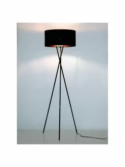 Westwing Collection Tripod Stehlampe Giovanna mit Kupfer-Dekor, Ø 45 x H 154 cm -Leuchten Verkaufsladen Tripod Stehlampe Giovanna mit Kupfer Dekor 4