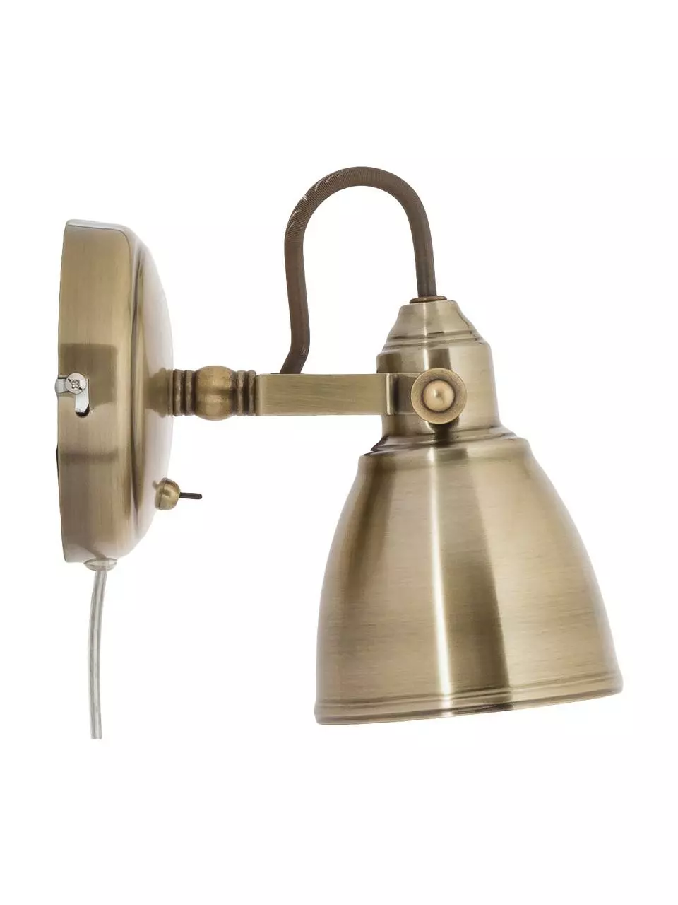 Markslöjd Verstellbare Wandleuchte Fjallbacka mit Stecker in Messing, T 20 x H 17 cm 6 Markslöjd Verstellbare Wandleuchte Fjallbacka mit Stecker in Messing, T 20 x H 17 cm – Bild 4