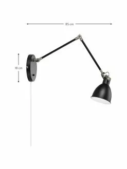 Markslöjd Verstellbare Wandleuchte House mit Stecker, T 84 x H 18 cm -Leuchten Verkaufsladen Verstellbare Wandleuchte House mit Stecker 8