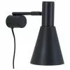 Westwing Collection Verstellbare Wandleuchte Sia mit Stecker in Mattschwarz, T 23 x H 27 cm -Leuchten Verkaufsladen Verstellbare Wandleuchte Sia mit Stecker in Mattschwarz