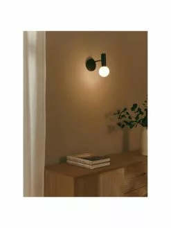 Westwing Collection Verstellbare Wandleuchte Wilson mit Glasschirm, T 22 x H 22 cm -Leuchten Verkaufsladen Verstellbare Wandleuchte Wilson mit Glasschirm 8