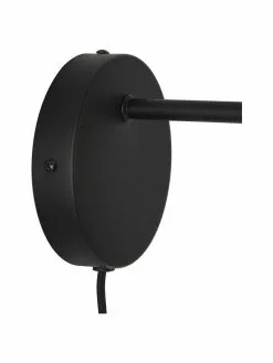 Westwing Collection Verstellbare Wandleuchte Wilson mit Glasschirm und Stecker, T 22 x H 22 cm -Leuchten Verkaufsladen Verstellbare Wandleuchte Wilson mit Glasschirm und Stecker 5