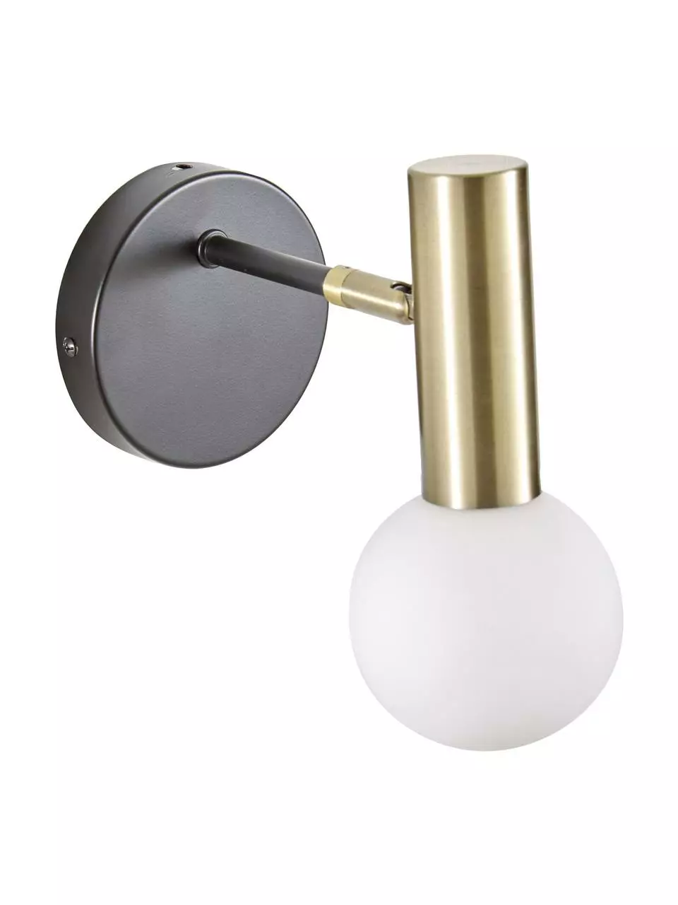 Westwing Collection Verstellbare Wandleuchte Wilson mit Glasschirm, T 22 x H 22 cm 3 Westwing Collection Verstellbare Wandleuchte Wilson mit Glasschirm, T 22 x H 22 cm