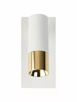 Westwing Collection Verstellbarer LED-Wandstrahler Bobby in Weiß-Gold, B 7 x H 15 cm 10 Westwing Collection Verstellbarer LED-Wandstrahler Bobby in Weiß-Gold, B 7 x H 15 cm -Leuchten Verkaufsladen Verstellbarer LED Wandstrahler Bobby in Weiss Gold 2