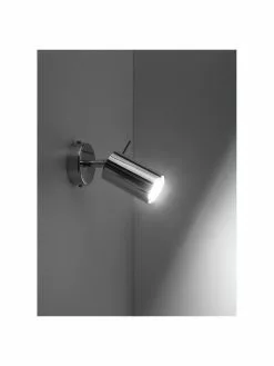 Verstellbarer Wand- und Deckenstrahler Etna in Chrom, B 8 x T 15 cm 7 Verstellbarer Wand- und Deckenstrahler Etna in Chrom, B 8 x T 15 cm -Leuchten Verkaufsladen Verstellbarer Wand und Deckenstrahler Etna in Chrom 2