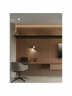 Verstellbarer Wand- und Deckenstrahler Etna in Weiß, B 8 x T 15 cm 13 Verstellbarer Wand- und Deckenstrahler Etna in Weiß, B 8 x T 15 cm -Leuchten Verkaufsladen Verstellbarer Wand und Deckenstrahler Etna in Weiss 5