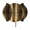 Dutchbone Wandleuchte Corridor mit Stecker und Antik-Finish, B 27 x H 19 cm -Leuchten Verkaufsladen Wandleuchte Corridor mit Stecker und Antik Finish