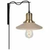 Globen Lighting Wandleuchte Disc mit Stecker in Beige, B 22 x T 40 cm 2 Globen Lighting Wandleuchte Disc mit Stecker in Beige, B 22 x T 40 cm -Leuchten Verkaufsladen Wandleuchte Disc mit Stecker in Beige