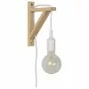 Lucide Wandleuchte Fix mit Stecker aus Holz, T 19 x H 23 cm 2 Lucide Wandleuchte Fix mit Stecker aus Holz, T 19 x H 23 cm -Leuchten Verkaufsladen Wandleuchte Fix mit Stecker aus Holz