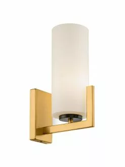 Wandleuchte Fortano aus Glas, T 19 x H 31 cm