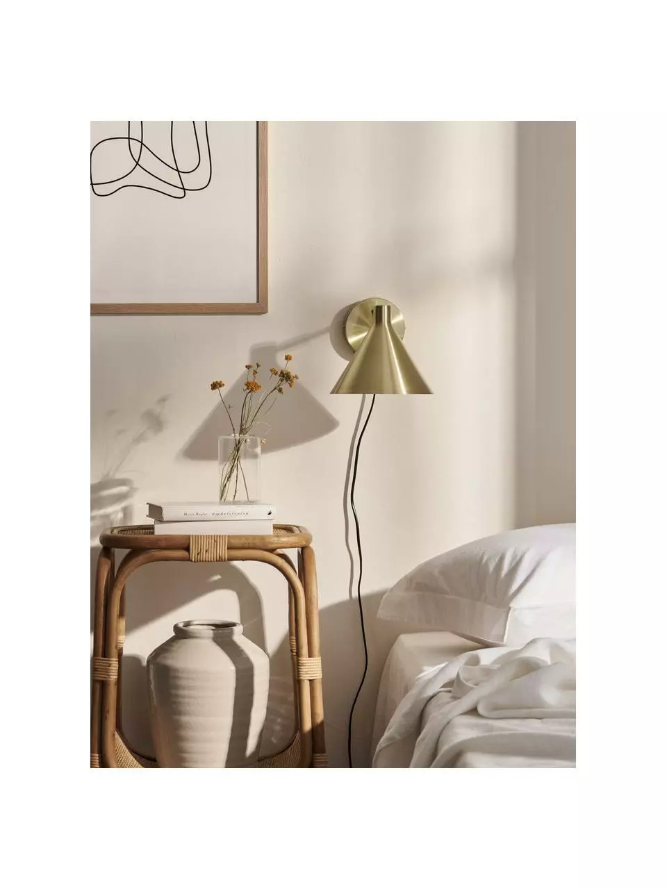 Wandleuchte Jordan mit Stecker, B 20 x T 30 cmNur noch wenige verfügbar 4 Wandleuchte Jordan mit Stecker, B 20 x T 30 cmNur noch wenige verfügbar – Bild 2