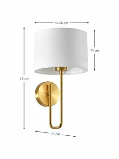 Westwing Collection Wandleuchte Montreal, T 23 x H 36 cm -Leuchten Verkaufsladen Wandleuchte Montreal 3