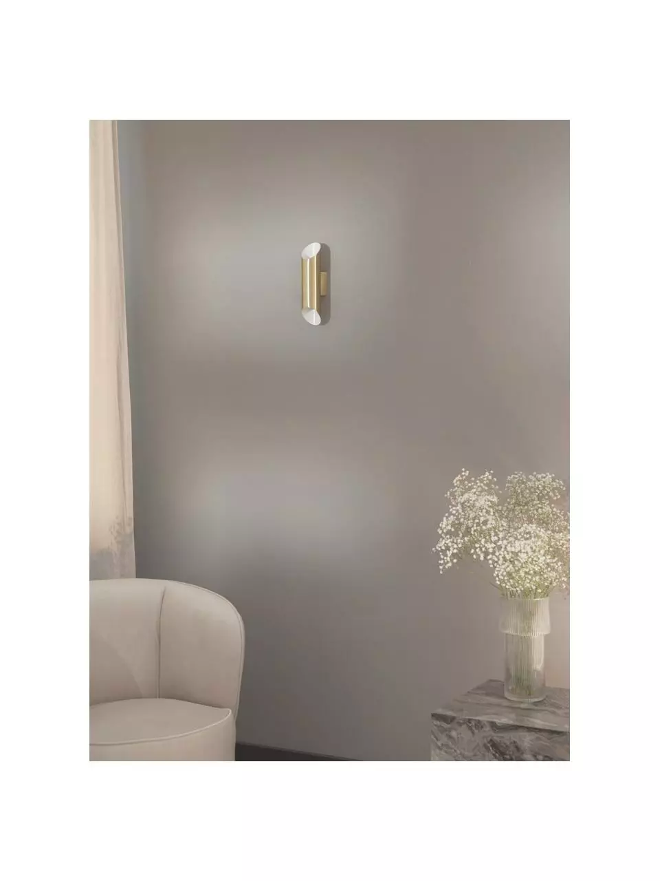Westwing Collection Wandleuchte Renee in Gold, T 10 x H 28 cm 8 Westwing Collection Wandleuchte Renee in Gold, T 10 x H 28 cm – Bild 6