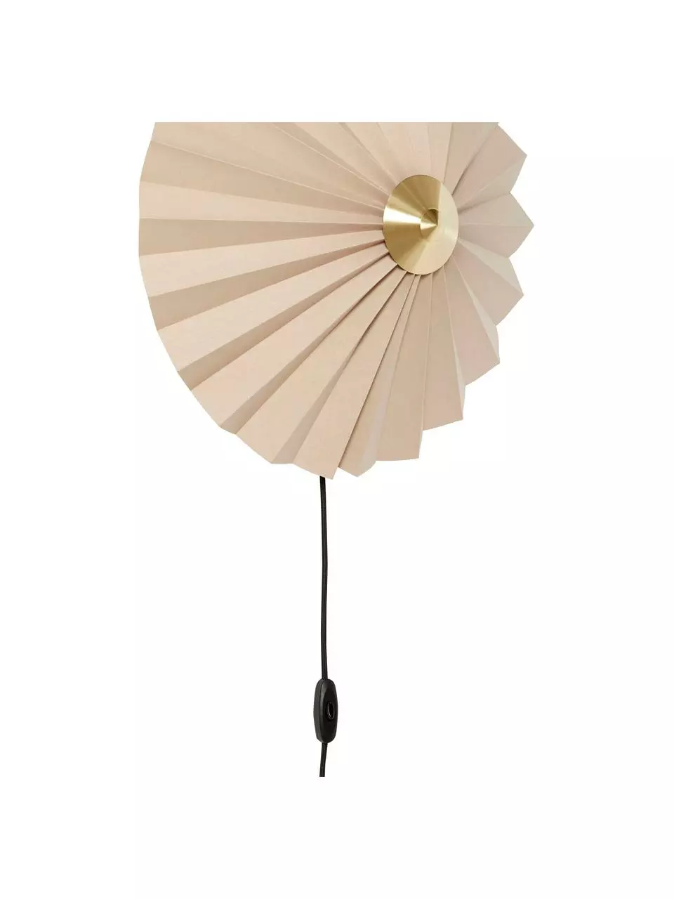 Hübsch Wandleuchte Tenty aus Papier mit Stecker, Ø 48 x T 16 cm 6 Hübsch Wandleuchte Tenty aus Papier mit Stecker, Ø 48 x T 16 cm – Bild 4