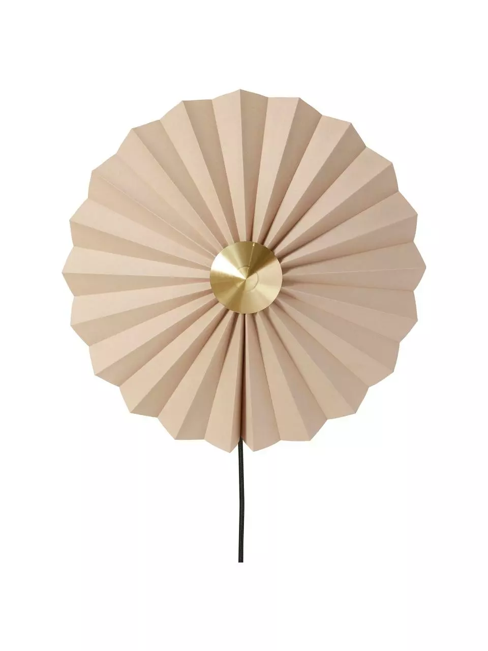 Hübsch Wandleuchte Tenty aus Papier mit Stecker, Ø 48 x T 16 cm 3 Hübsch Wandleuchte Tenty aus Papier mit Stecker, Ø 48 x T 16 cm