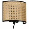 Westwing Collection Wandleuchte Vienna aus Wiener Geflecht mit Stecker, B 22 x H 16 cm 2 Westwing Collection Wandleuchte Vienna aus Wiener Geflecht mit Stecker, B 22 x H 16 cm -Leuchten Verkaufsladen Wandleuchte Vienna aus Wiener Geflecht mit Stecker