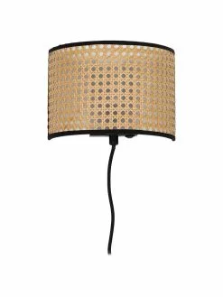 Westwing Collection Wandleuchte Vienna aus Wiener Geflecht mit Stecker, B 22 x H 16 cm 10 Westwing Collection Wandleuchte Vienna aus Wiener Geflecht mit Stecker, B 22 x H 16 cm -Leuchten Verkaufsladen Wandleuchte Vienna aus Wiener Geflecht mit Stecker 2