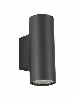 Wandstrahler Paul in Schwarz, B 6 x H 16 cm