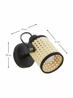 Wandstrahler Ruscomb aus Wiener Geflecht, T 21 x H 18 cm 10 Wandstrahler Ruscomb aus Wiener Geflecht, T 21 x H 18 cm -Leuchten Verkaufsladen Wandstrahler Ruscomb aus Wiener Geflecht 2